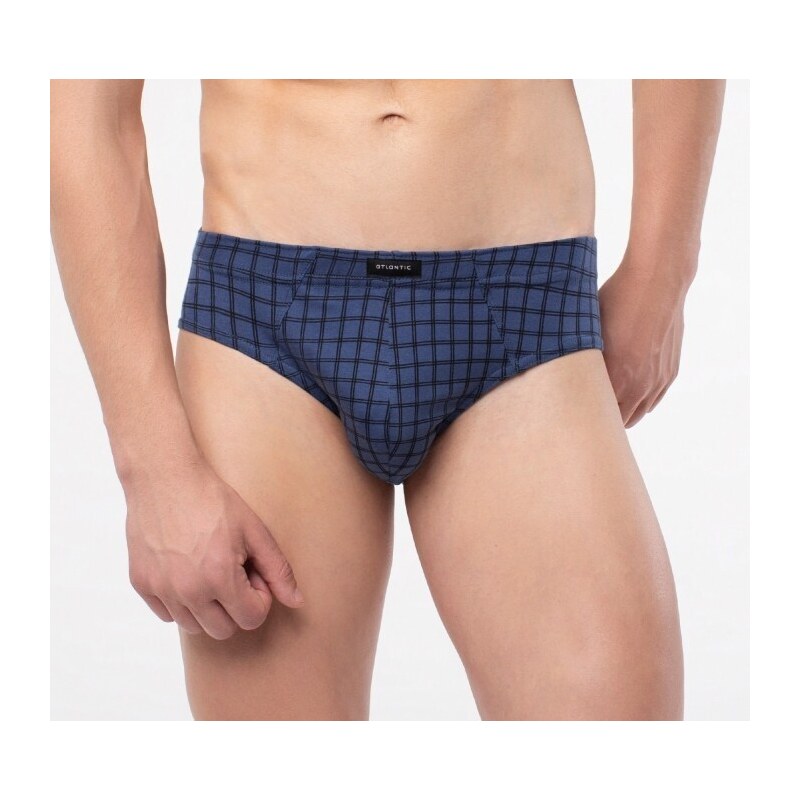 Atlantic Pánske slipy 2 kusy | modrá MP 1438 45104076