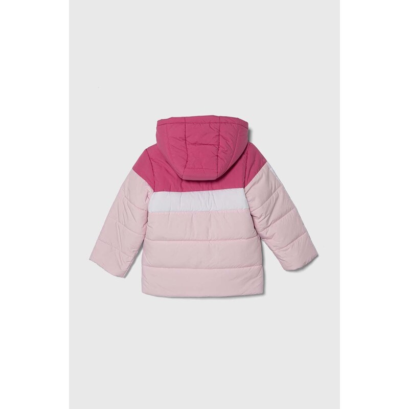 Detská bunda adidas ružová farba