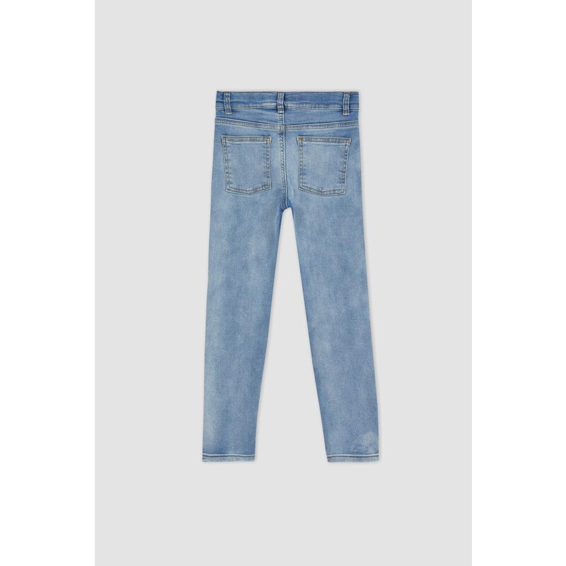 DEFACTO Boy Slim Fit Ripped Detailed Jean Trousers