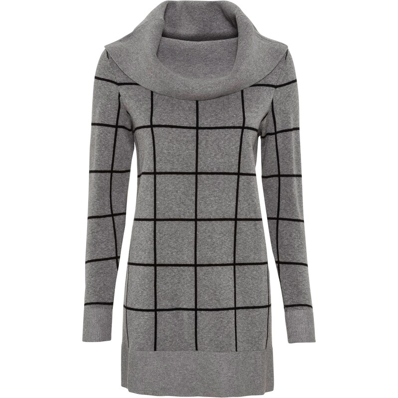 bonprix Dlhý pulóver, farba šedá 45146581