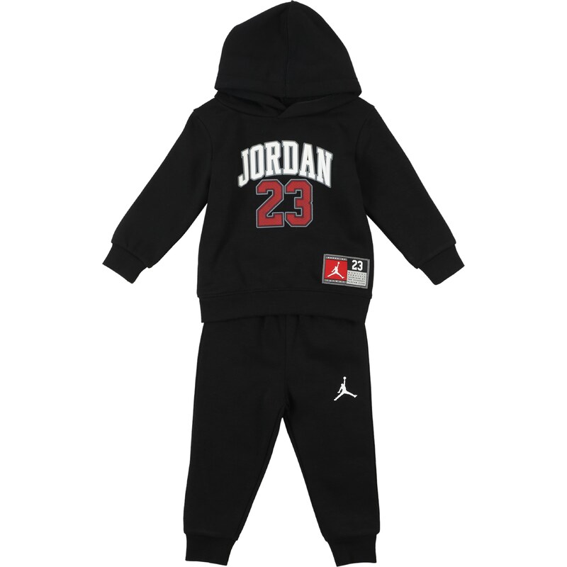 Jordan Joggingová súprava tmavosivá / jasne červená / čierna / biela 46293264