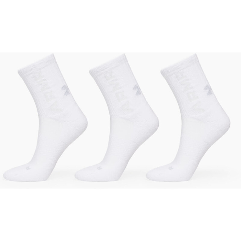 Ponožky Under Armour 3-Maker Cushioned Mid-Crew 3-Pack Socks White M 45170196