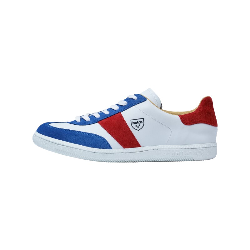 Vasky Botas Iconic Tricolor - Pánske kožené tenisky / botasky bielo- Pánskemodro- Pánskečervené, ručná výroba