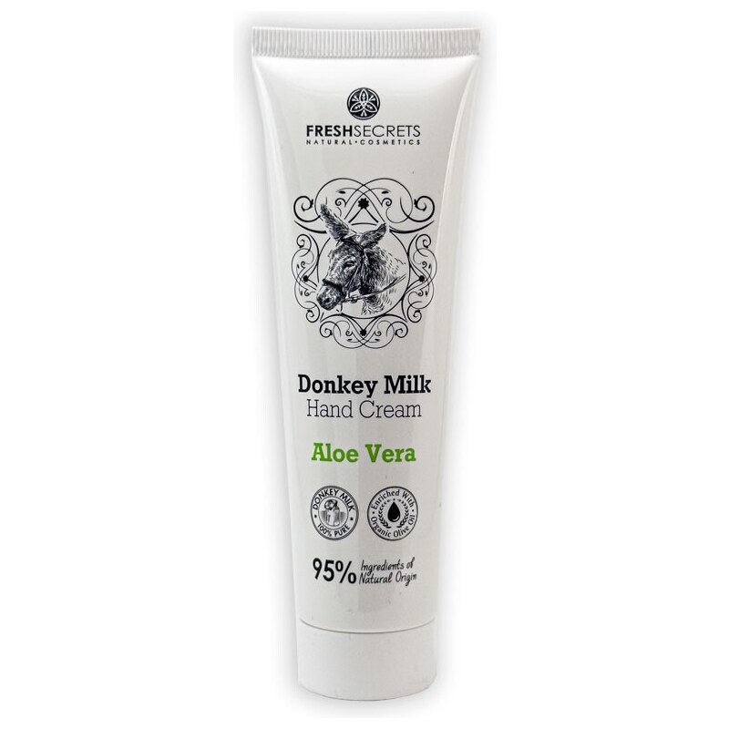 Fresh Secrets - Madis Madis Fresh Secrets Hand cream Donkey milk & Aloe vera - Krém na ruky s oslím mliekom a aloe vera 100 ml
