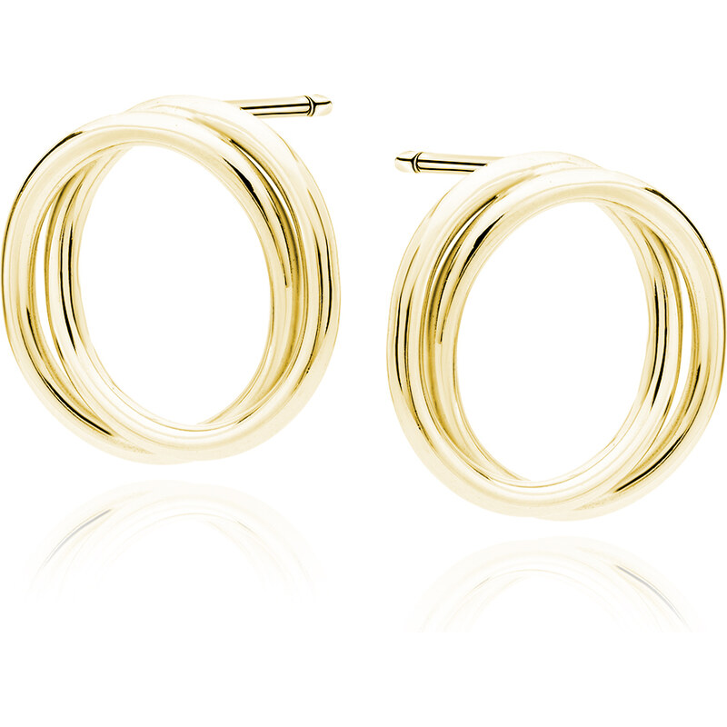 Olivie Strieborné náušnice ZLATÉ KRUHY 7706 45205355