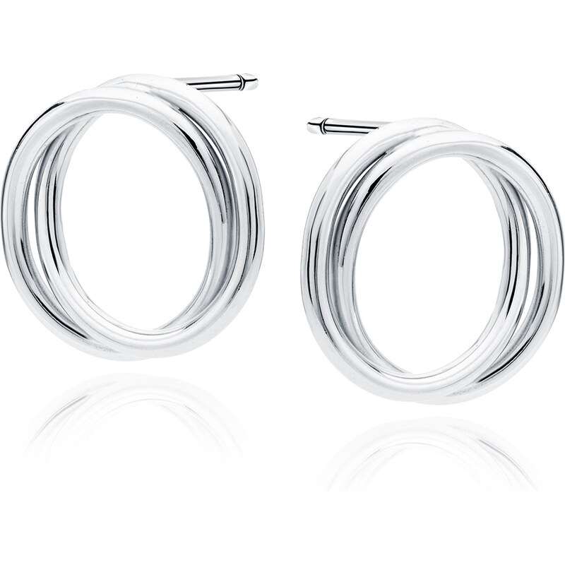 Olivie Strieborné náušnice PREPOJENÉ KRUHY 7707 45205356