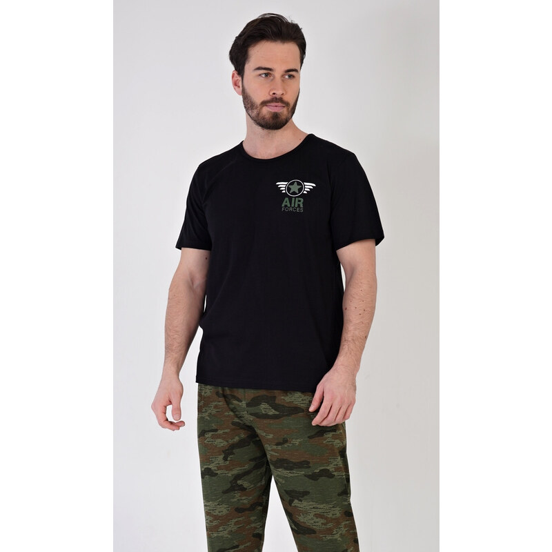 Vienetta MAN Pánske pyžamo dlhé Air forces 54965211