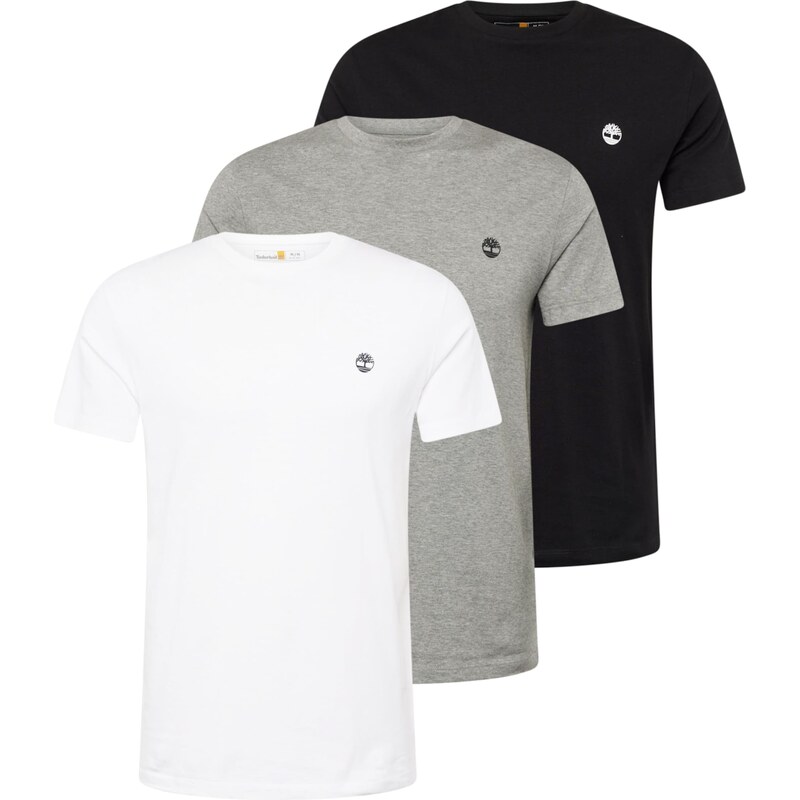 TIMBERLAND Tričko sivá melírovaná / čierna / šedobiela 45189805