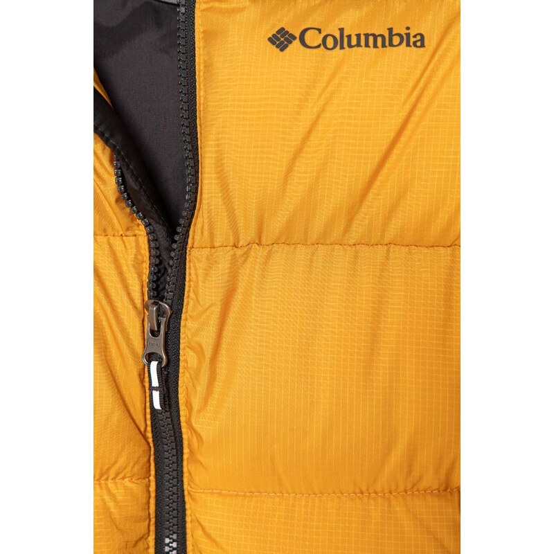 Detská bunda Columbia U Puffect Jacket žltá farba