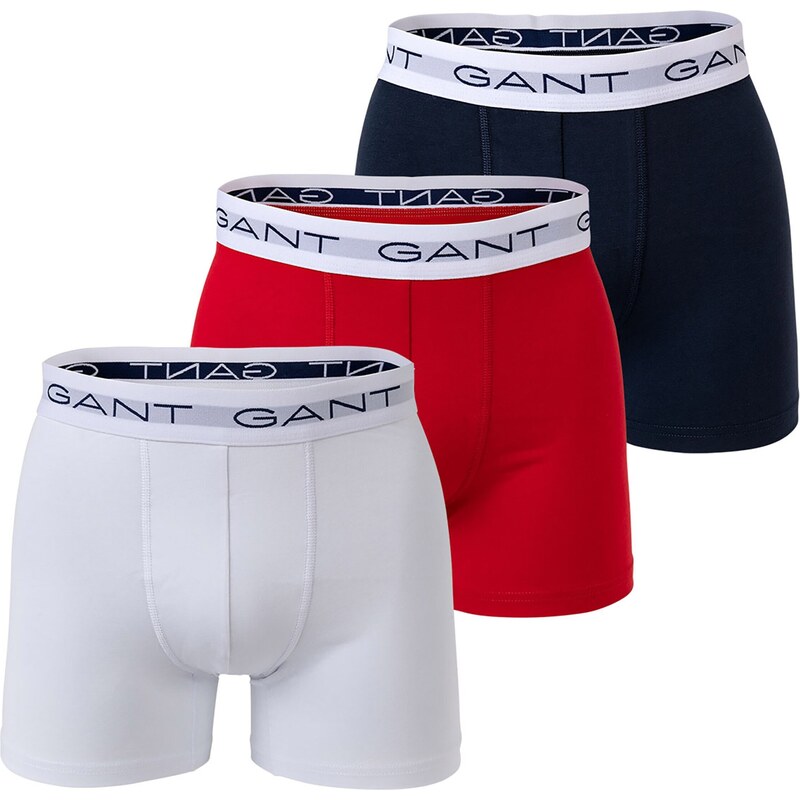 GANT Boxerky modrá / svetločervená / biela 68630212