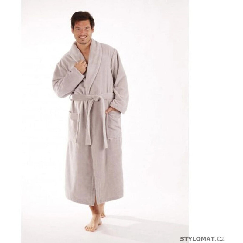 Unisex župan Tampa s kapucňou 3959 sv. hnedý - Vestis 49766034