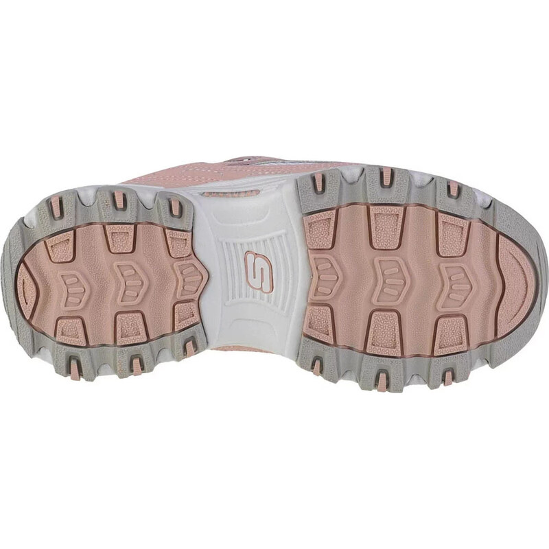 Púdrové dievčenské tenisky Skechers D'Lites- Biggest Fan 80587L-LPKW