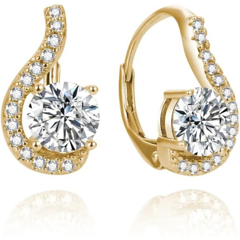 Olivie Romantické strieborné náušnice GOLD 7723 45375814