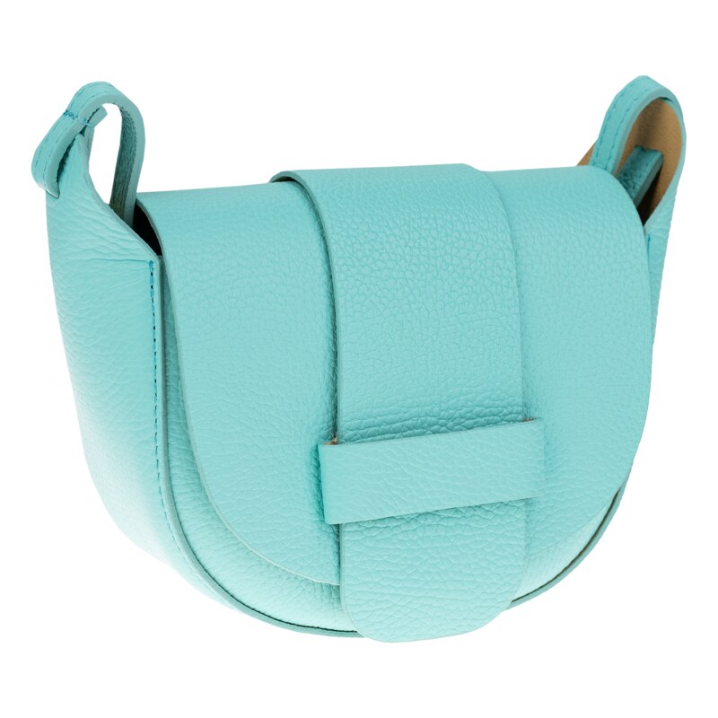 Tyrkysová kožená talianska crossbody kabelka Rerta Acqua NovaKabelka 45295446