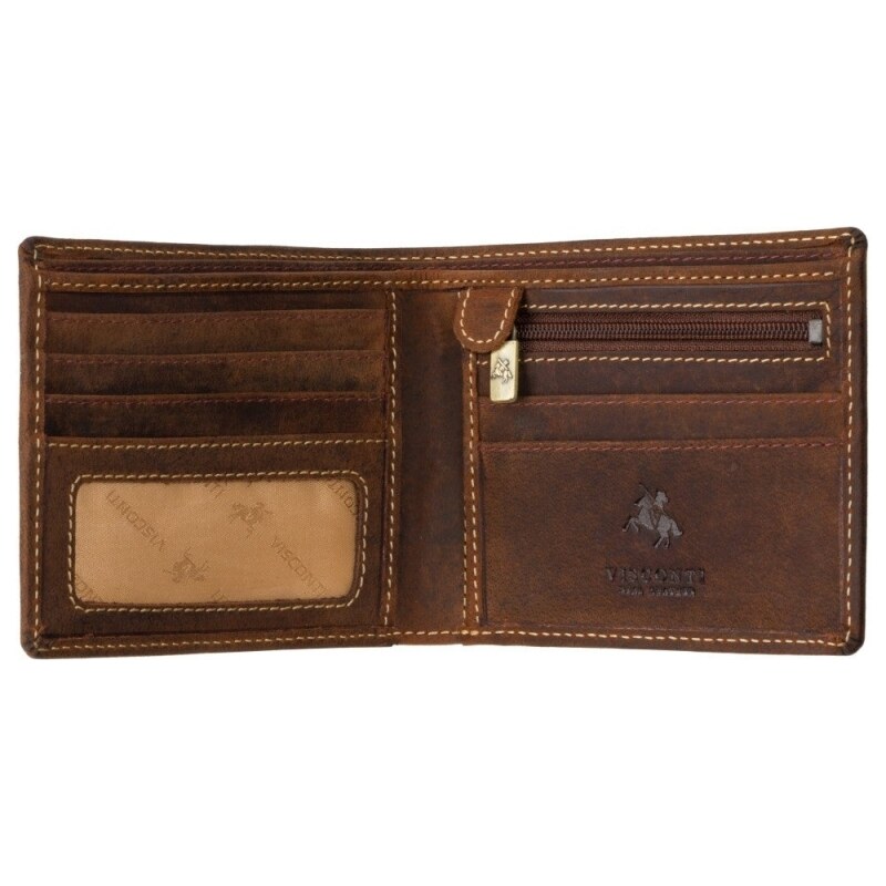 Značková tenká pánska kožená peňaženka - Visconti (GPPN349)
