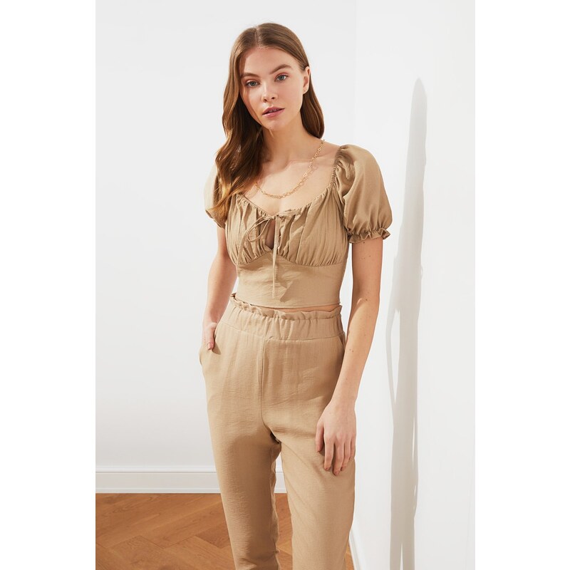 Minková Crop Blúzka od Trendyol 50555209