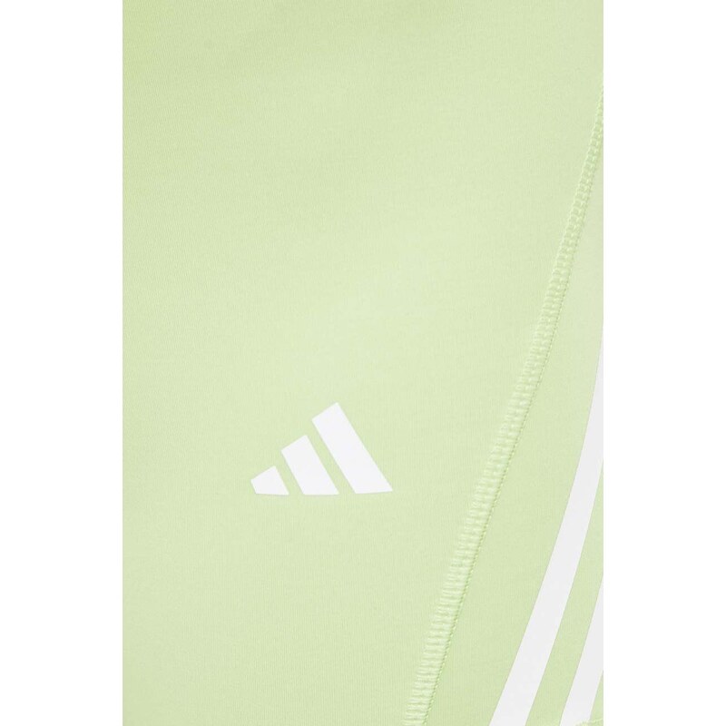 Tréningové šortky adidas Performance Techfit Hyperglam zelená farba, s potlačou, stredne vysoký pás