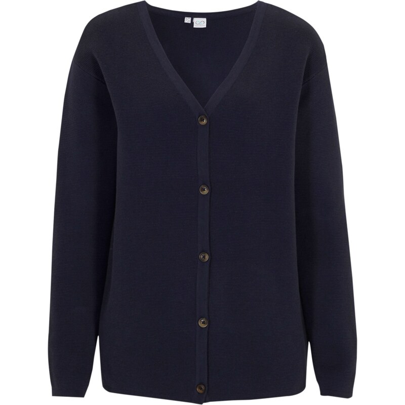 bonprix Pletený sveter Milano Rib, farba modrá 45359063