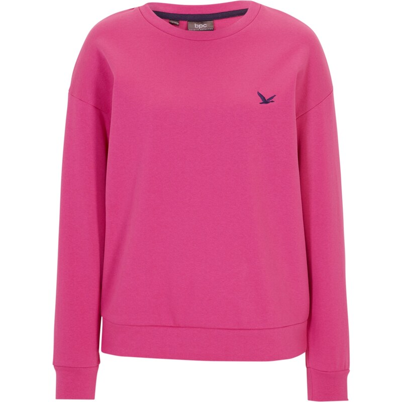 bonprix Mikina s výšivkou, farba ružová 45359295
