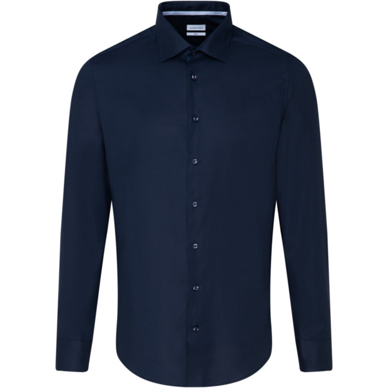 Pánska tenká nežehlivá košeľa tmavo modrej farby Seidensticker 46074311