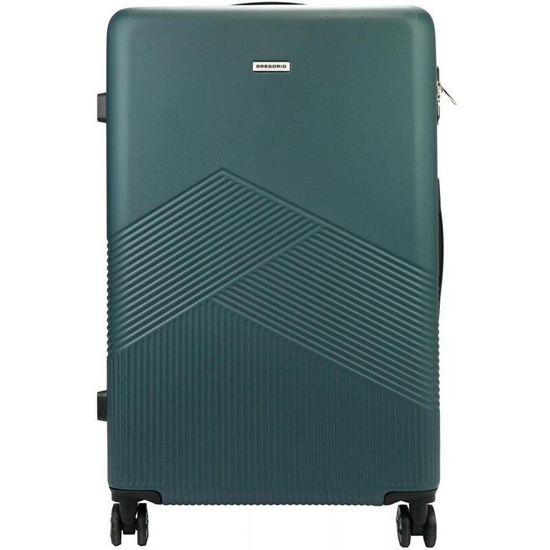 GREGORIO Sada 4 cestovných kufrov 77cm 67cm 56cm 52cm zelená ABS