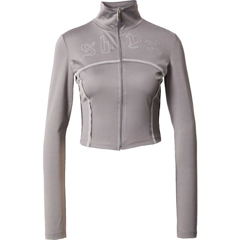 SHYX Tepláková bunda Fatma tmavosivá / biela 55779838