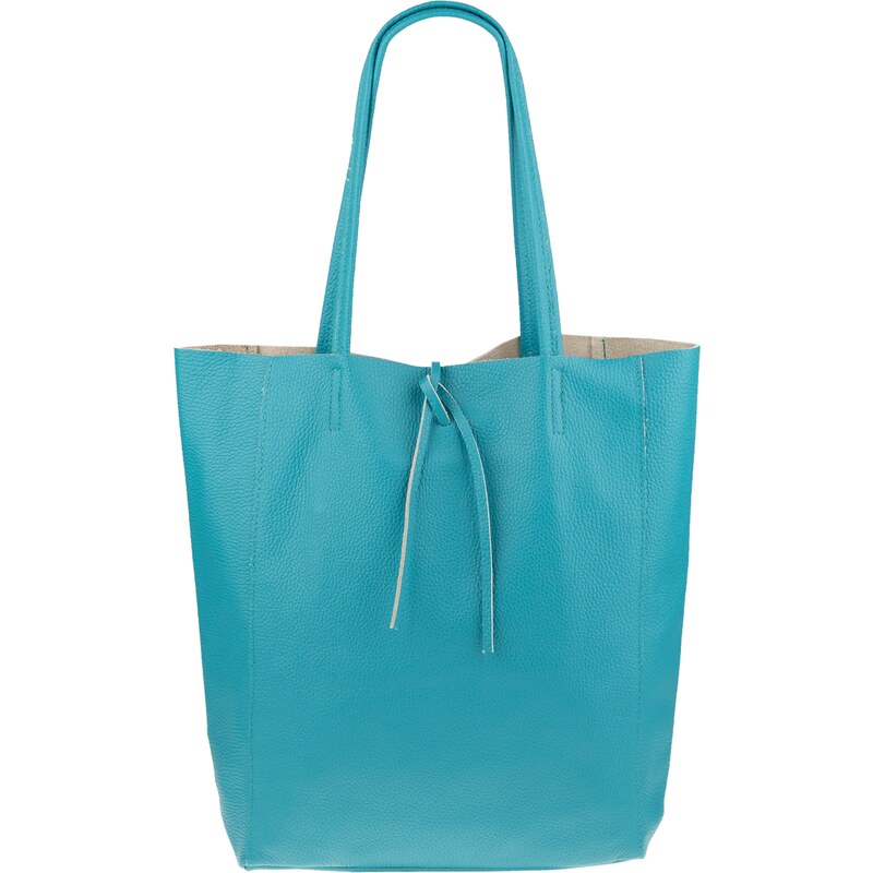 Tyrkysová kožená talianska kabelka Annalisa Turchese Scura NovaKabelka 45362804