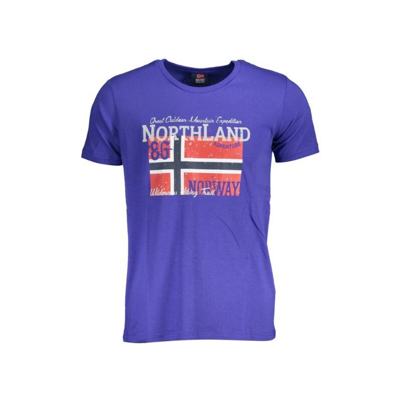 NORWAY 1963 Perfektné Pánske Tričko Big Logo Modré Tmavo Modrá M 45364293