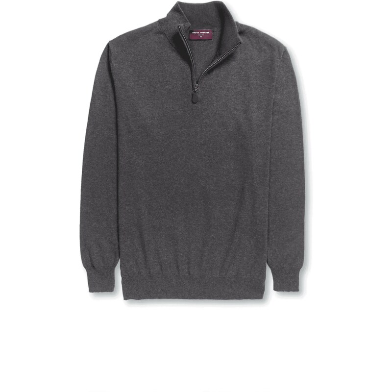 Pánsky elegantný sveter Dallas s 1/4 zipsom Brook Taverner 32817155