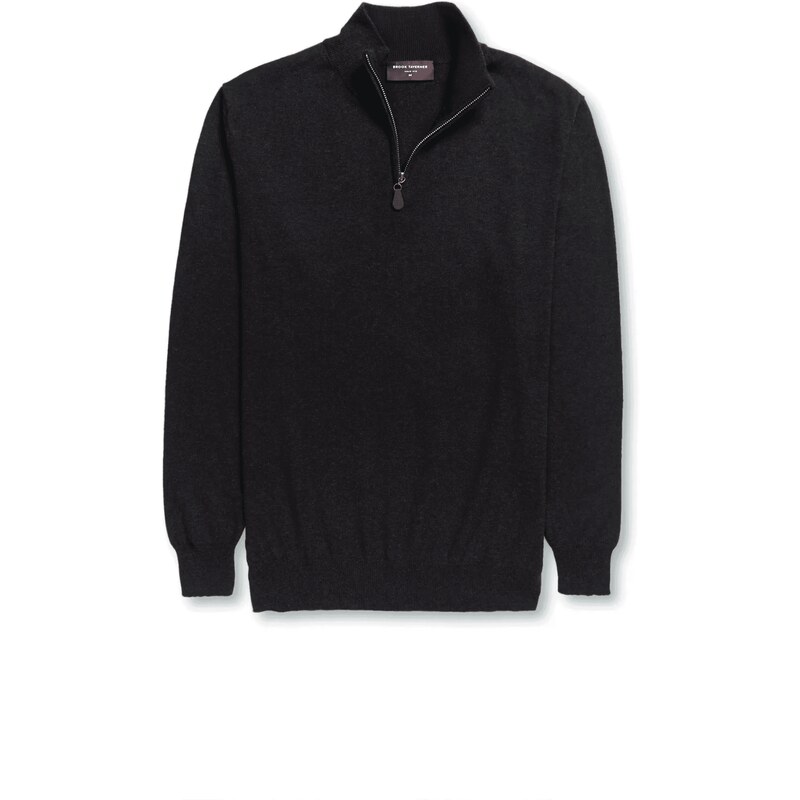 Pánsky elegantný sveter Dallas s 1/4 zipsom Brook Taverner 62676857