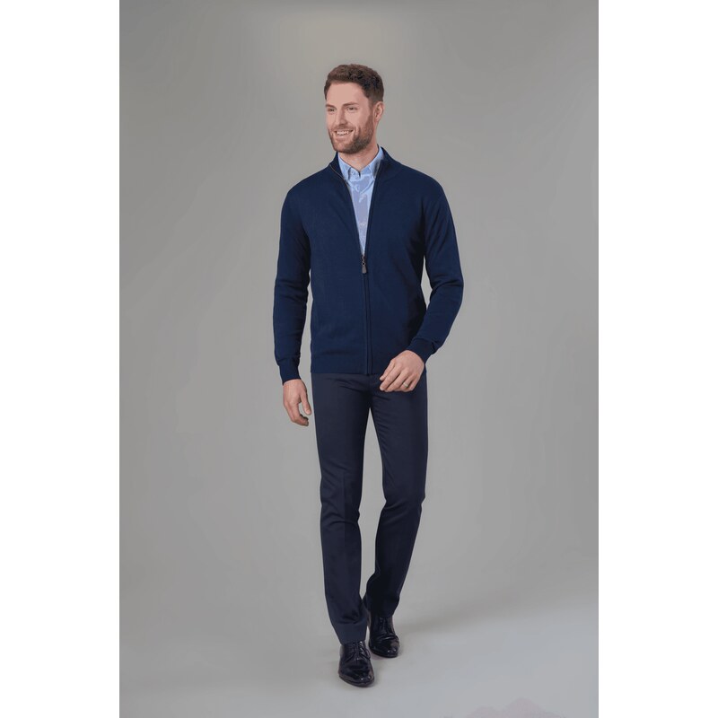 Pánsky kardigán za zips Columbus Brook Taverner 62677146