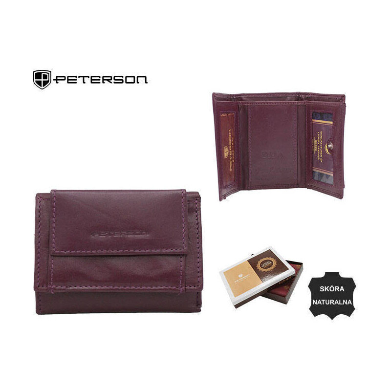 Peterson Dámska kožená peňaženka PTN RD-240-MCL PURPLE