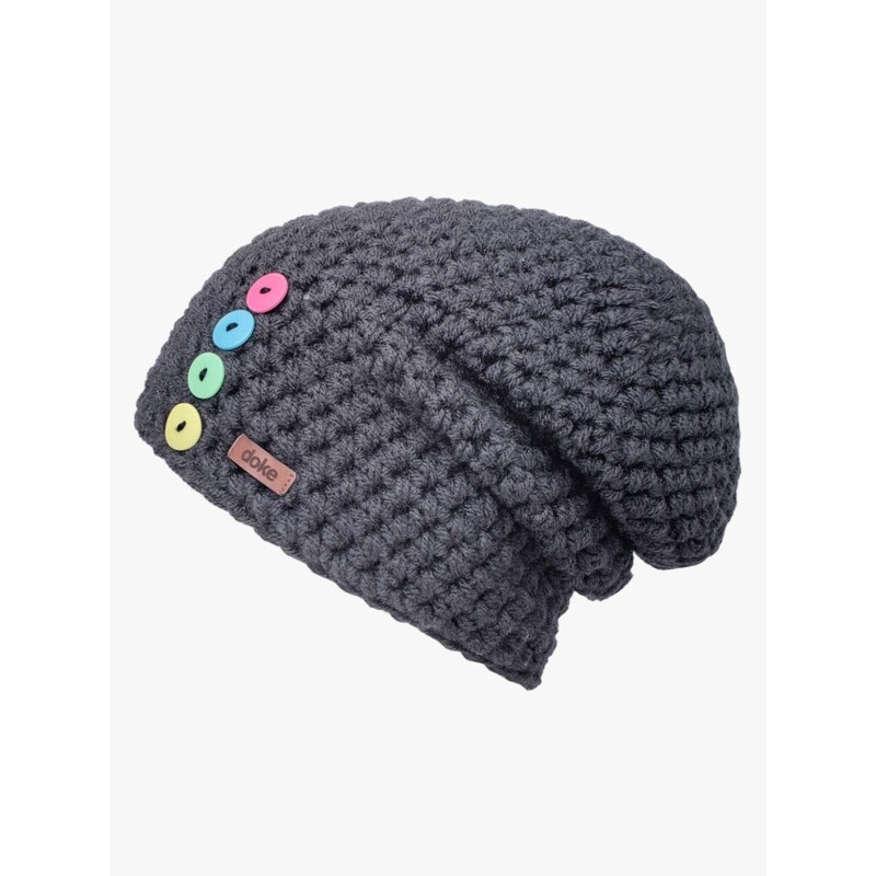DOKE Háčkovaná čiapka bc dark 20365947