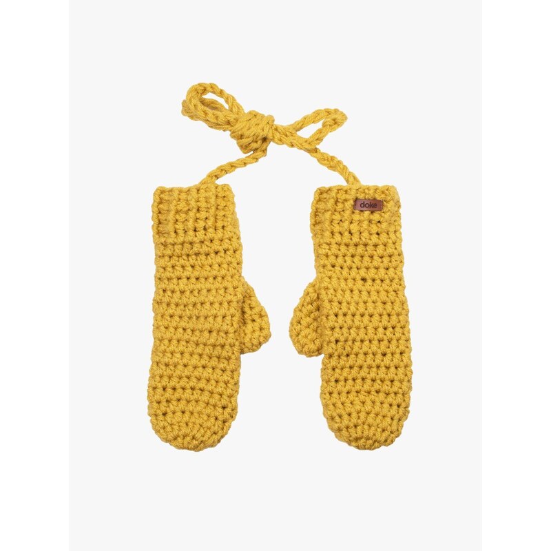 DOKE Háčkované rukavice gold 20365993