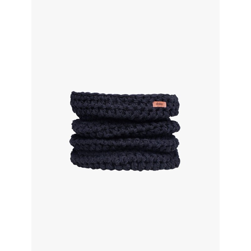 DOKE Merino háčkovaný nákrčník black 65244545