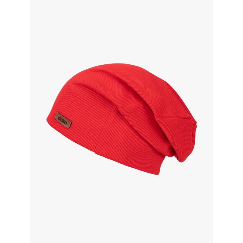 DOKE Detská čiapka organic rib red 63477144