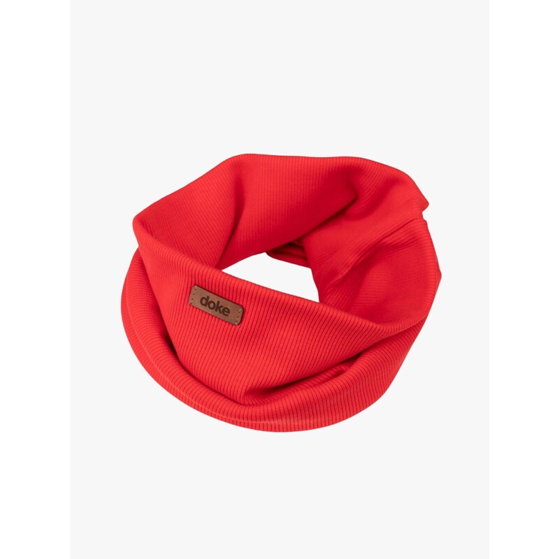 DOKE Detský nákrčník organic rib red 63487696