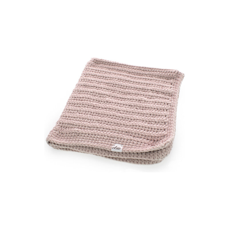 Elsie Háčkovaná deka - rybičkový vzor béžová 56925429