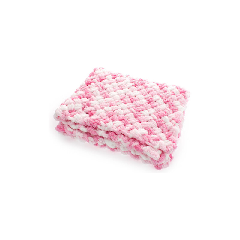 Elsie Puffy color deka - teplá pletená ružová 56925438