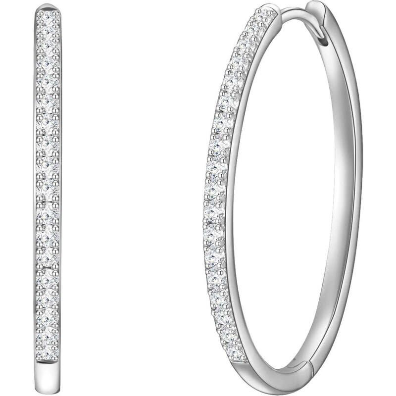 Glanzstücke München Náušnice strieborná / priehľadná 66507523