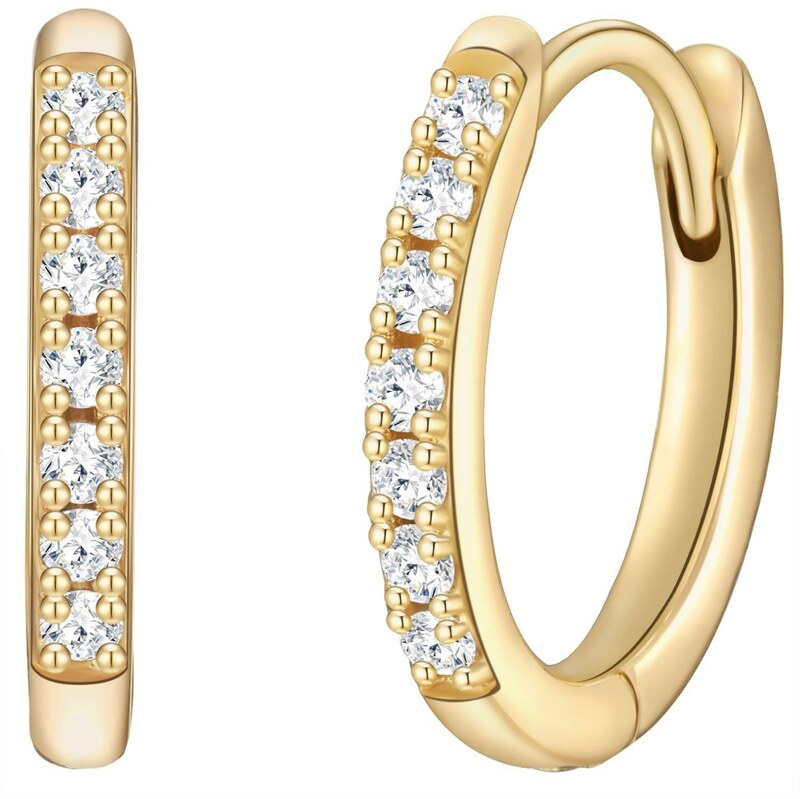 Glanzstücke München Náušnice zlatá žltá / biela 66507524