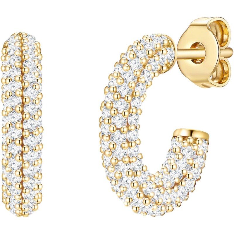 Glanzstücke München Náušnice zlatá / priehľadná 67902590