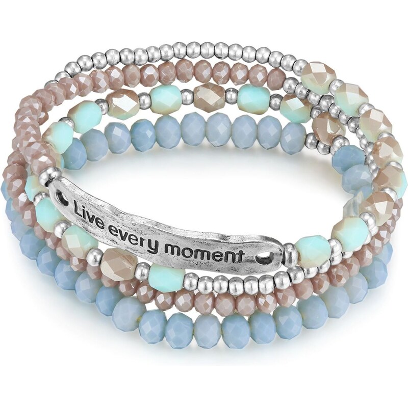 Lulu & Jane Náramok modrá / vodová / tmavošedá / strieborná 66807588