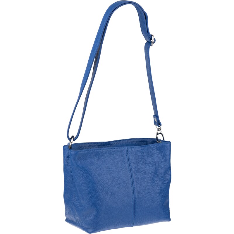 Modrá kožená talianska crossbody kabelka Batilda Azzuro NovaKabelka.sk 37462309