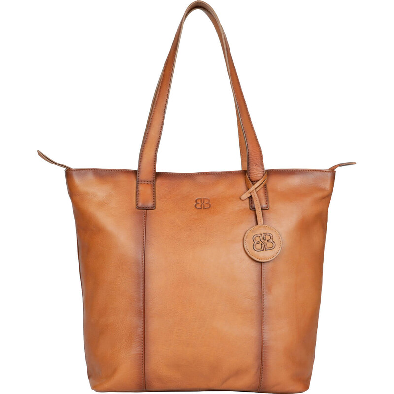 Dámska kožená kabelka Bellicci Alice - koňak 45483234