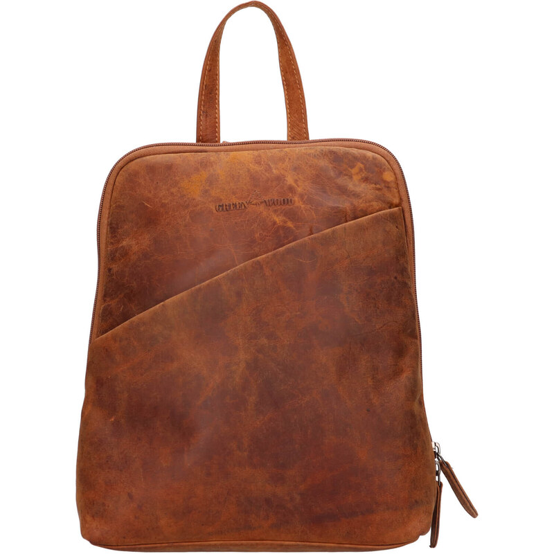 Dámsky kožený batoh Greenwood Jade - koňak 45483228