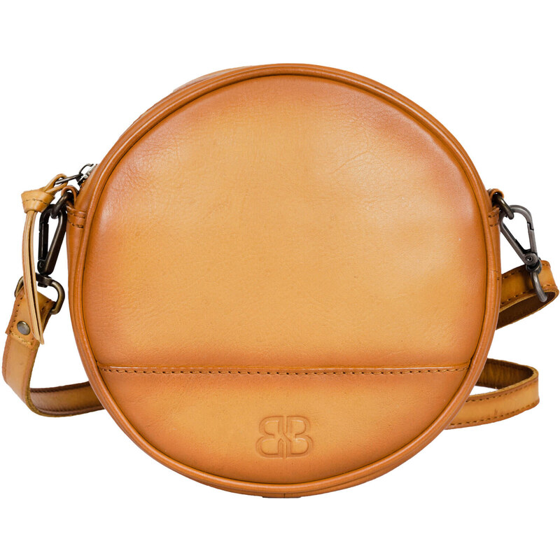 Dámska kožená crossbody kabelka Bellicci Koko - žlatá 45483239