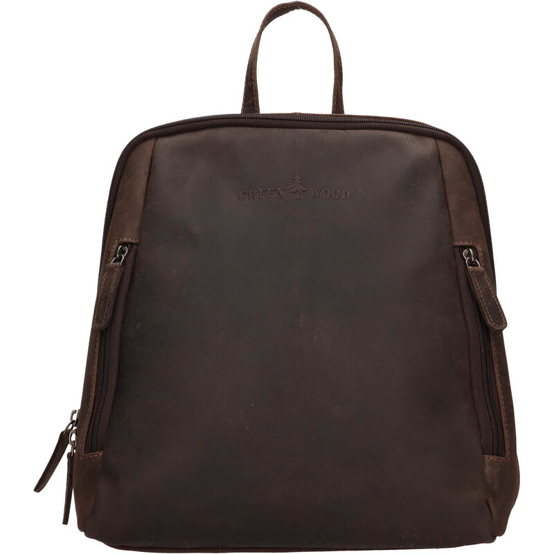 Kožený batoh Greenwood Liam - tmavo hnedá 45483269