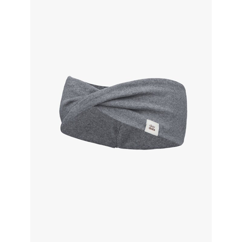 DOKE Detská bavlnená čelenka s krížením melange 20366113