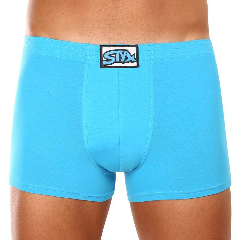 Pánske boxerky Styx klasická guma svetlo modré (Q1169) 45492734